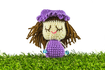 Yarn doll girl