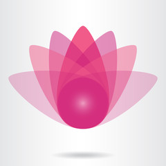 Lotus flower icon.