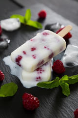 Natural homemade popsicle