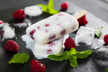 Natural homemade popsicle