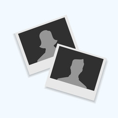 Blank instant photos