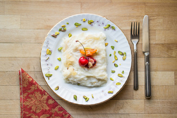 Gullac / Turkish Traditional Ramadan Dessert