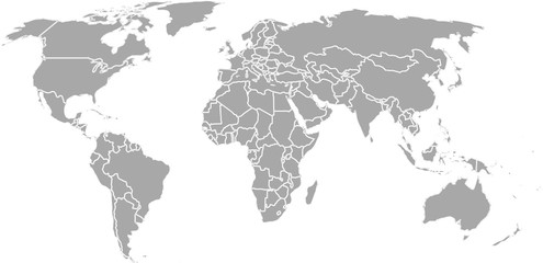Fototapeta na wymiar Political World Map