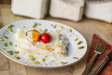Gullac / Turkish Traditional Ramadan Dessert