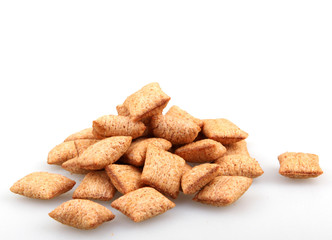 Pet food on a white background.