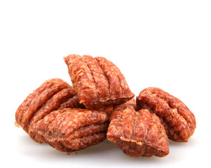Pet food on a white background.