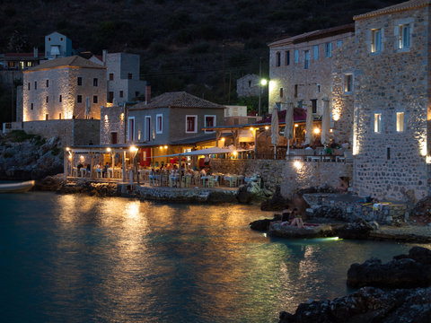 Limeni,Greece, night landscape