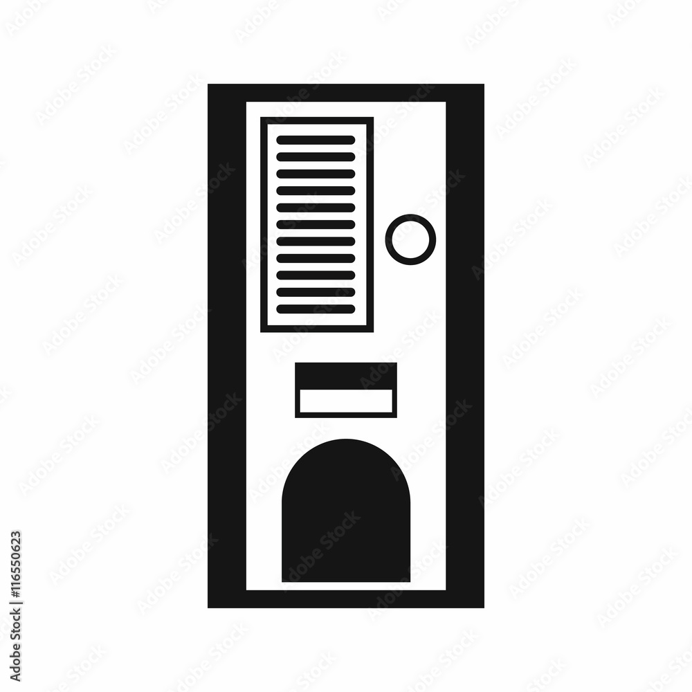 Poster coffee vending machine icon in simple style isolated vector illustration