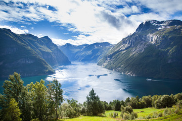 Obraz premium Norweski fiord