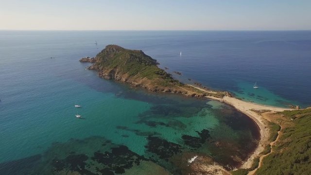 France, Cap Camarat, l'Escalet located in peninsula of Saint Tropez, HD movie (1920X1080)