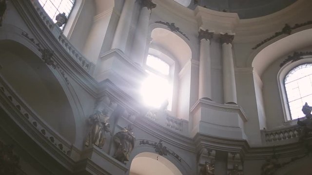 Amazing church architecture. Christian church interior