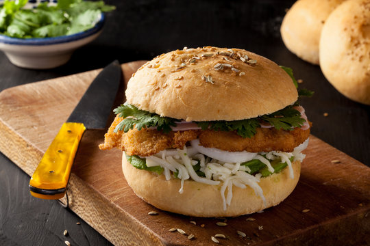 Cemita poblana, typical Mexican sandwich