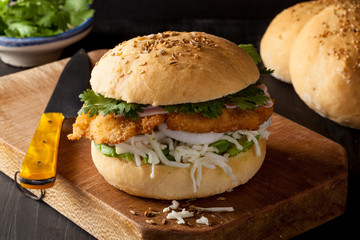 Cemita poblana, typical Mexican sandwich