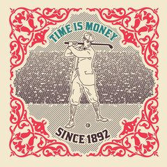 Old Golf label