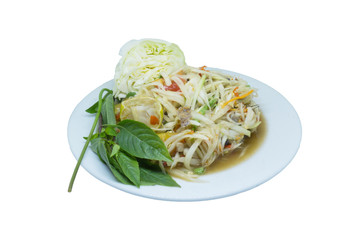 Thai Food, papaya salad.