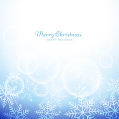 winter christmas snowflakes background
