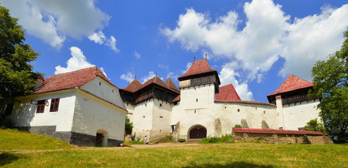 Fototapeta na wymiar Fortified church in Viscri, Transylvania, Romania