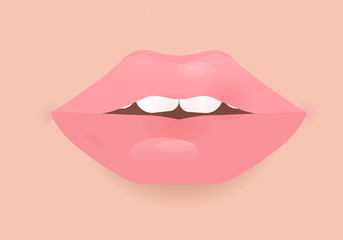 Glamour vector lip icon