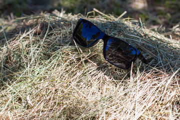 forgotten glasses in a haystack