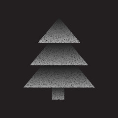 Obraz premium creative dots christmas tree