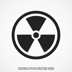 Science vector Radiation icon. Modern flat design.