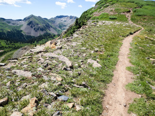 Fototapeta na wymiar High elevation portion of the Colorado Trail near Durango