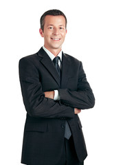 Portrait of a young smiling businessman
