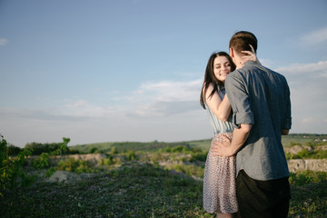 couple on nature