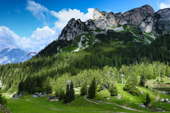 Mountain scenery in the Alps, Achensee Area, Tirol, Austria