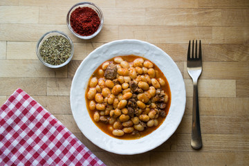 Baked beans / Kuru Fasulye / Turkish Food.