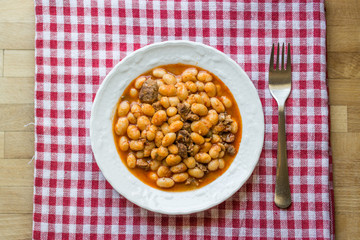 Baked beans / Kuru Fasulye / Turkish Food.