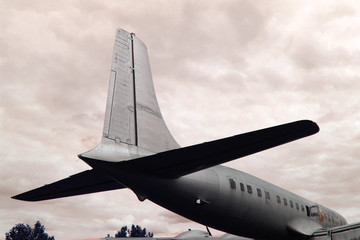 old plane photo detail