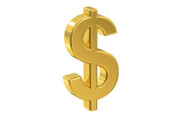 dollar symbol, 3D rendering