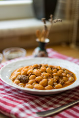 Baked beans / Kuru Fasulye / Turkish Food.