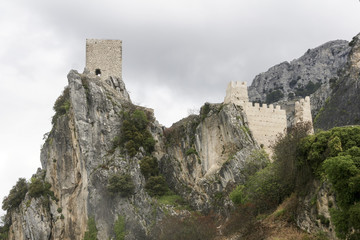Castillo de la La Iruela en la provincia de Ja&eacute;n, Andaluc&iacute;a