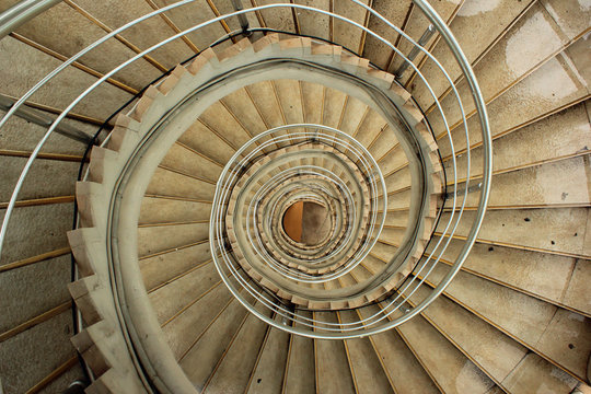 Old spiral staircase