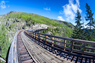 Historic Trestle at Myra Canyon Provincial Park, Canada