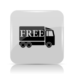 Free delivery truck icon