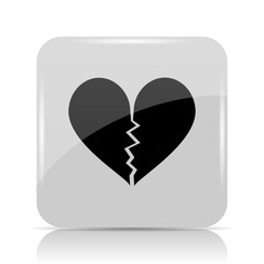 Broken heart icon