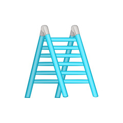 Ladder icon in cartoon style isolated on white background. Equipment symbol