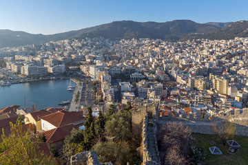 Amazing Panorama to Kavala, East Macedonia and Thrace, Greece
