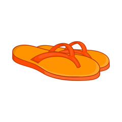 Slates icon in cartoon style isolated on white background. Shoes symbol