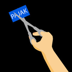 illustration for Pajak (tax in indonesia language) cutting or amnesty
