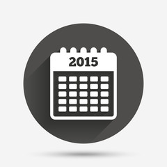 Calendar sign icon. Date or event reminder.