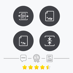 Archive file, compressed zipped document.