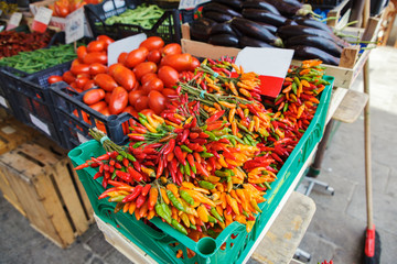 Venice vegetables and fruits