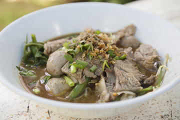 rice noodles soup