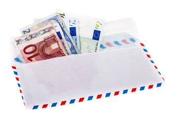 Money in the envelope