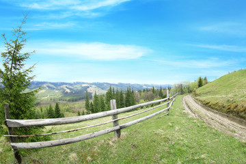 Fototapeta premium Road in mountains