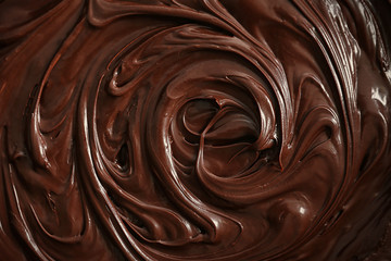 Melted chocolate background